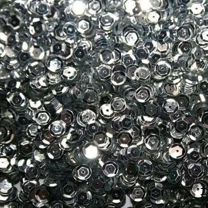Knuste sekskantede pailletter, 6 mm, 100 gram
