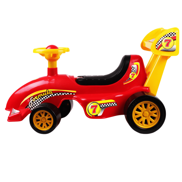 Formula Racer med kørestol, solid ryglæn, nem betjening, hornlyd