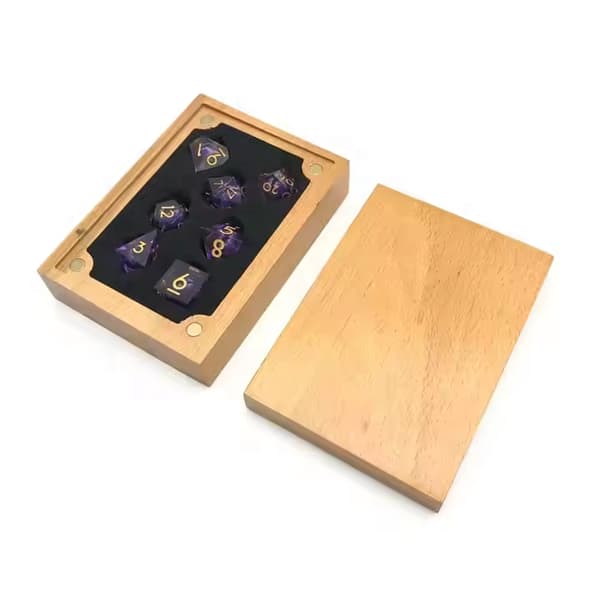 Green Cave RPG-tärningar, set med 7 stora tärningar