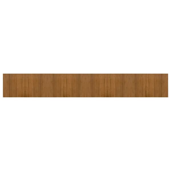 vidaXL Suorakulmainen matto, ruskea, 60x400 cm, bambu
