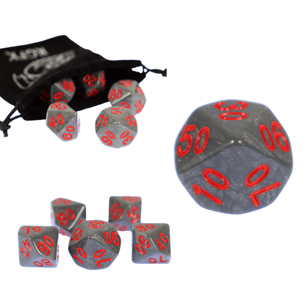 RPG Terning Ti-Sidet D10 Terning 00-90 Guardian Medallion