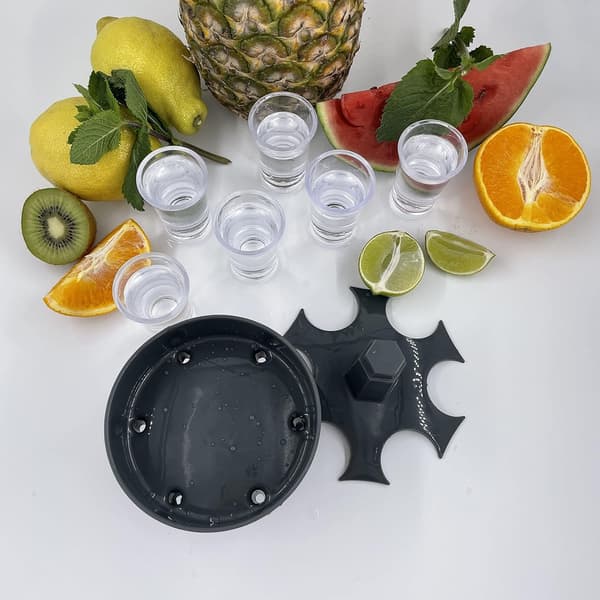 DRIKKEVARME ALKOHOLDISPENSER + 6 GLAS TIL FESTBAR