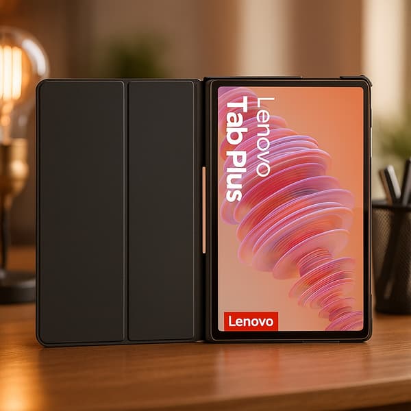 Smart magnetisk cover til Lenovo Tab Plus TB351FU (sort)