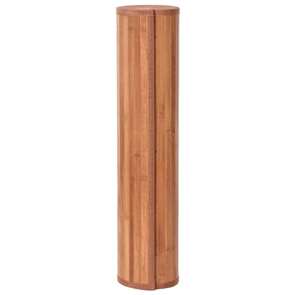 vidaXL Rektangulär matta, brun, 70x500 cm, bambu