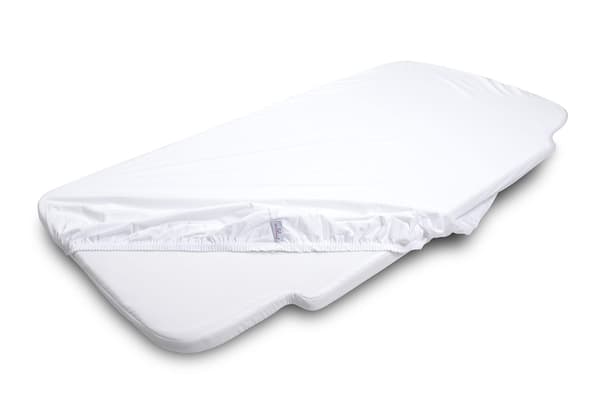 Jersey dra-på-lakan 58x110x8 vit
