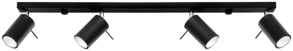 Taklampa RING 4L svart