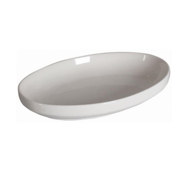 Ambition White soikea posliinitarjotin 17,5 x 26,4 cm