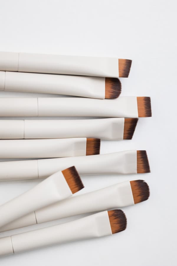 Skrå creme pensel til skitse til permanent makeup
