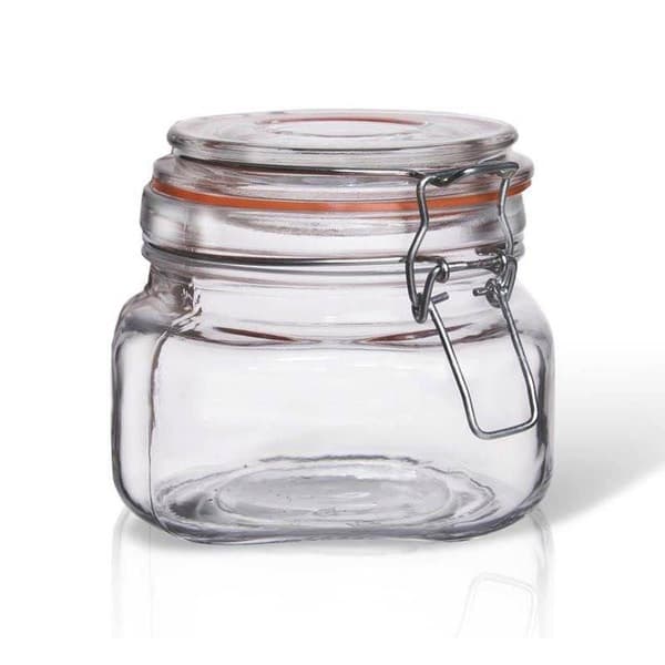 Patentglas med klips 500 ml