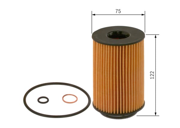 OLJEFILTER F026407158 BOSCH