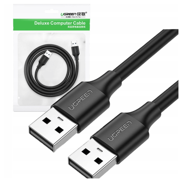 Ugreen USB 2.0 (han) - USB 2.0 (han) 2 m sort kabel (US128 10311)