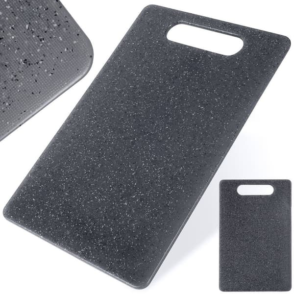 Skärbräda plast grå 30x20 cm