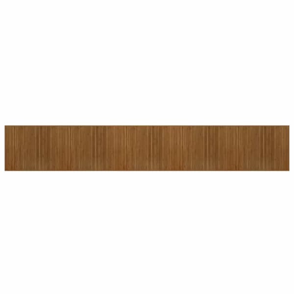 vidaXL Suorakulmainen matto, ruskea, 80x1000 cm, bambu