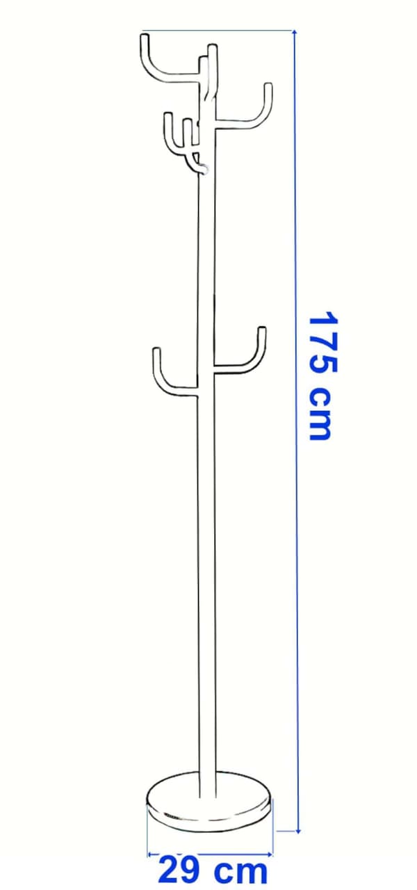 Wiktor stående galge 175cm svart