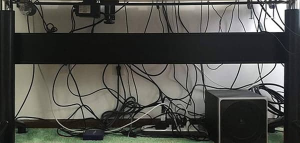 Kabel- og strimmelorganiseringsboks størrelse L (sort)