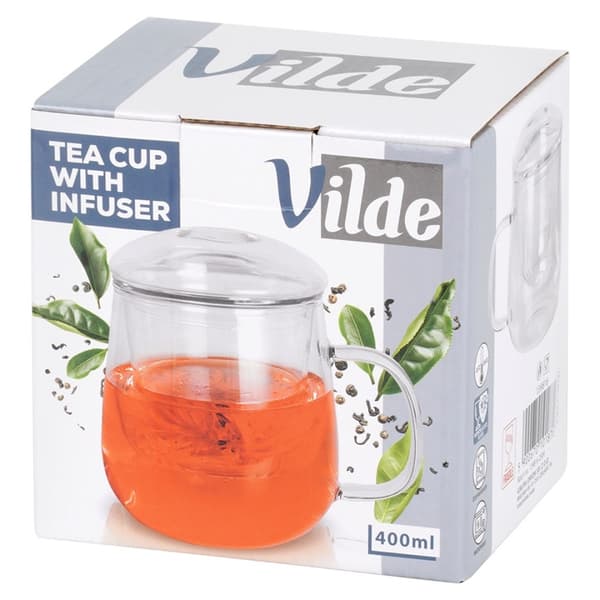 GLASMUSS 400ml MED INFUSER OCH LOCK 139816