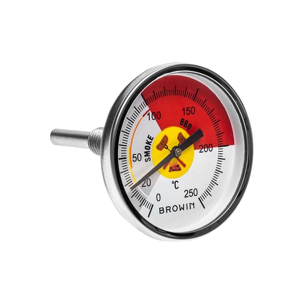 BBQ-røgtermometer med drejeknap 0-250°C