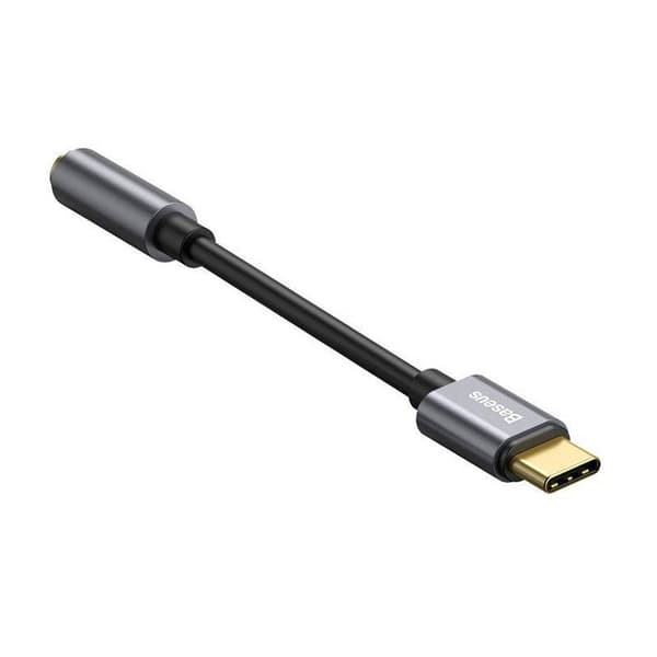 Baseus L54 USB-C ljudadapter + 3,5 mm minijack (grå)