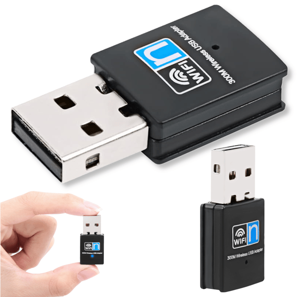 Trådløs USB 2.0 WiFi netværksadapter 802.11n 300Mbps