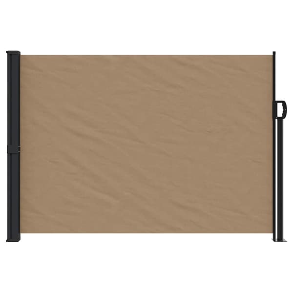 vidaXL Utfällbar sidomarkis, taupe, 140x600 cm