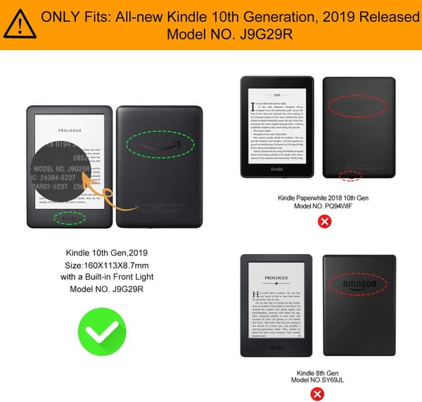 Etuilæser til Kindle 10 2019 6" akvarel hjerte rød blå