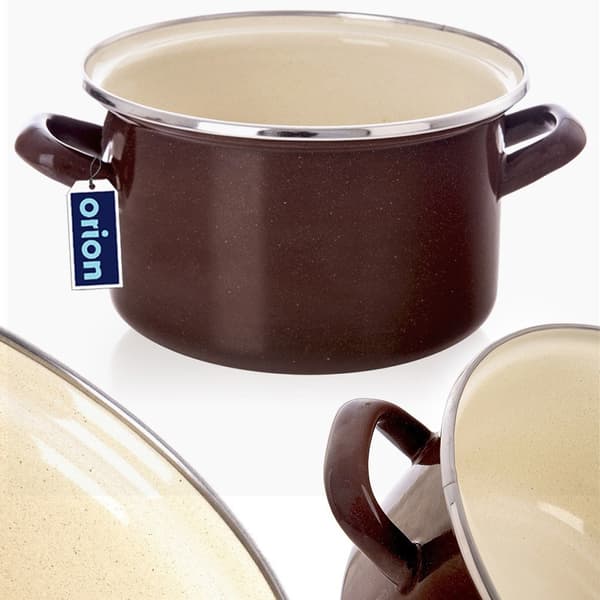 Emaillerad gryta BROWN 18 cm, 2 l