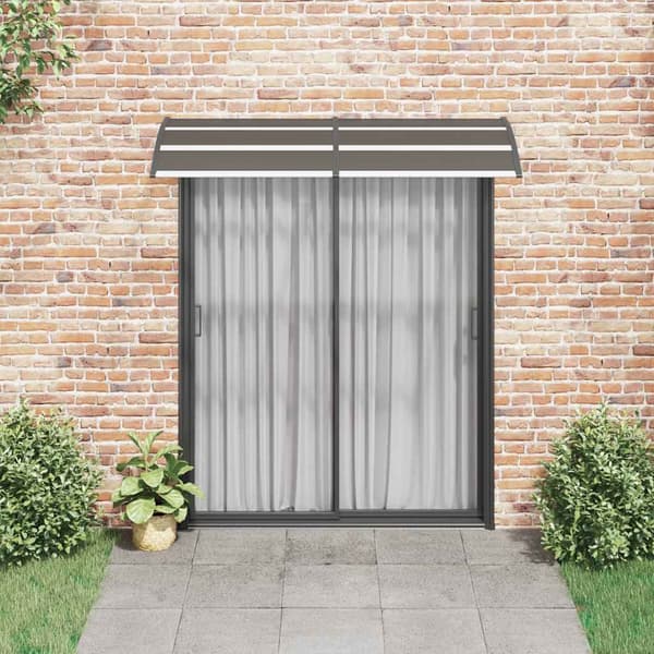 vidaXL Dörrtak svart 200 x 75 cm PC
