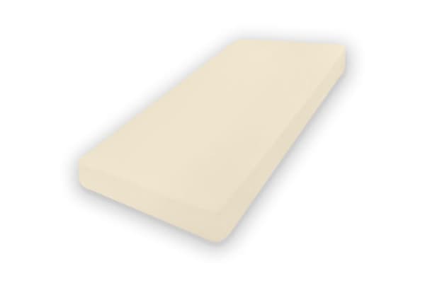 Jersey-stræklagen 60x120x10 premium creme