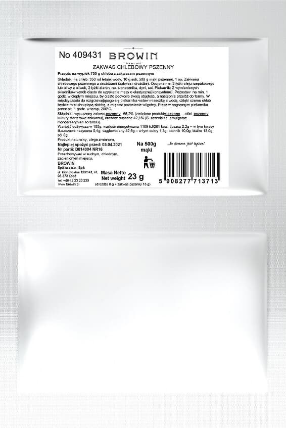 Hvedesurdej med gær - 23 g