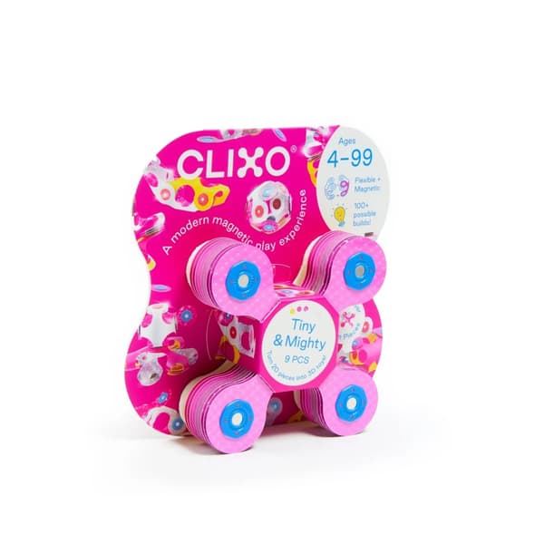 Clixo Sparkle 9-delat glänsande magnetblock - 4+