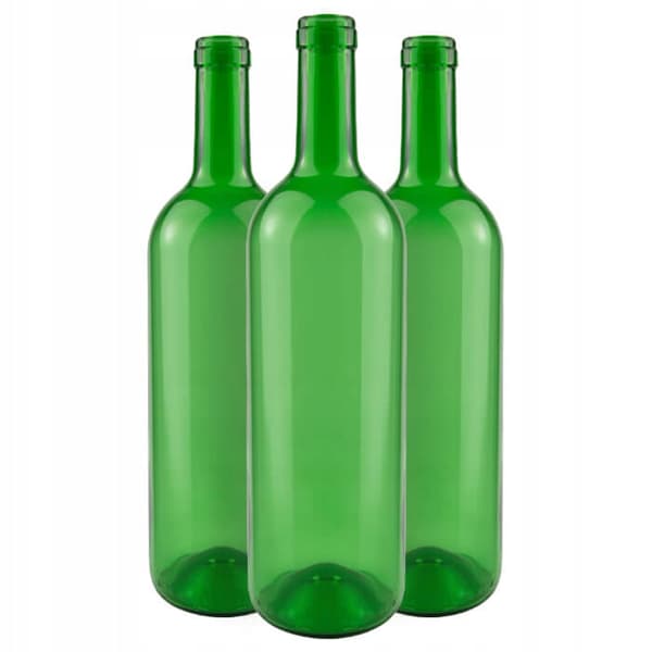 10 st OLIVGRÖNA VINFLASKOR, KLAR + kork