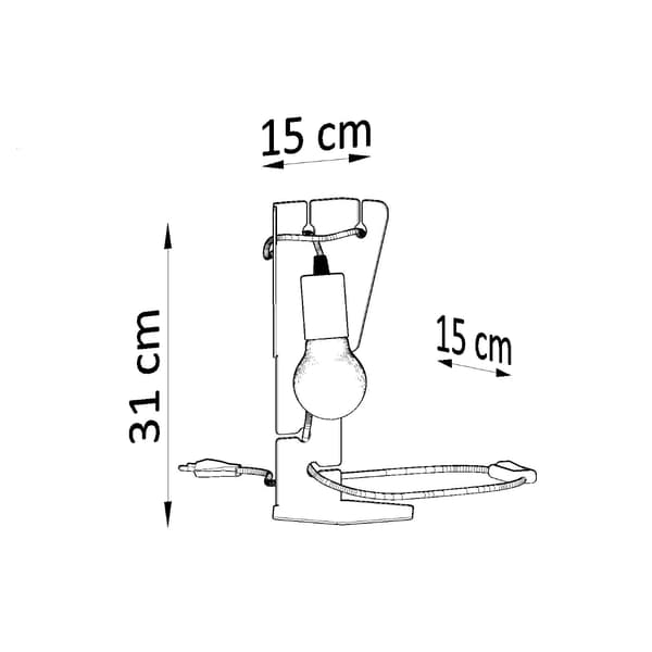 ARBY SKRIVBORDSLAMPA 1 E27 VIT SOLLUX SL.0879