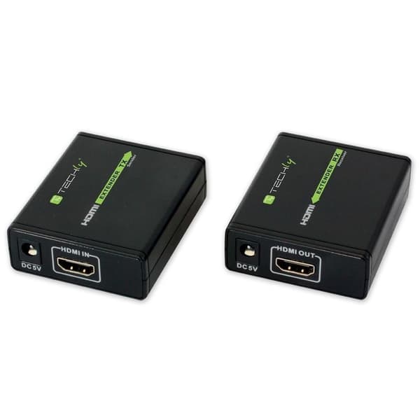 TECHly HD 3D HDMI-forlænger via RJ45, op til 60 m, sort