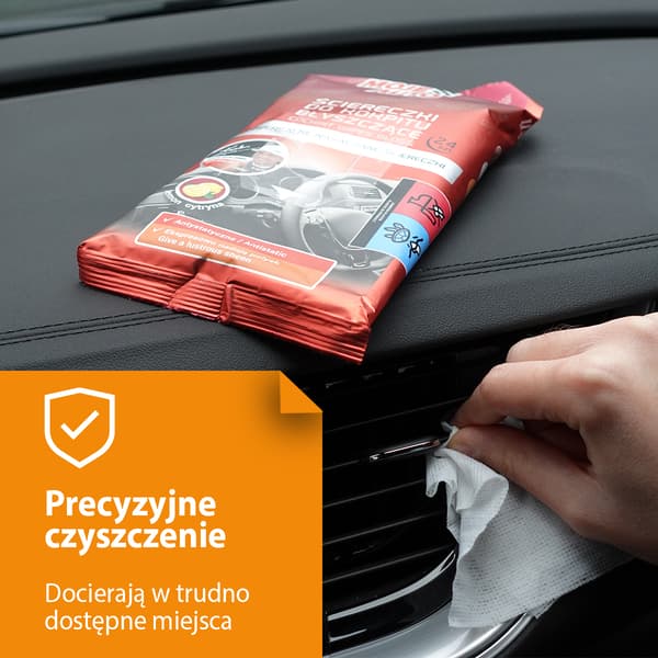 MOJE AUTO - Glansende kokpitservietter - citron - 24 stk.