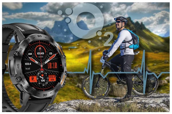 GRAVITY GT9-5 SMARTKLOCKA FÖR HERR - SAMTAL, BLODTRYCKSMÄTARE (sg021e)