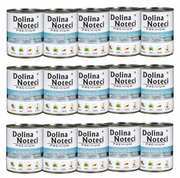 Vådfoder til hunde Dolina Noteci Lam 15x800g