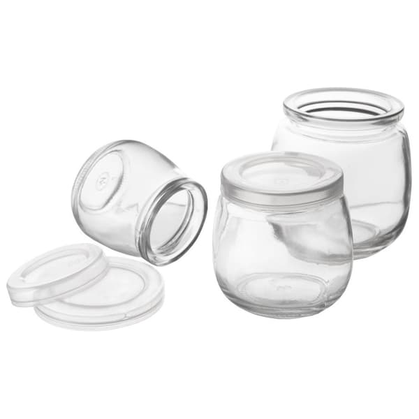 Burk för yoghurt och desserter med lock 130 ml 12 st