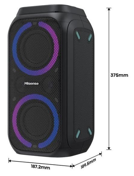 Power Audio HISENSE Party Rocket 160 Svart