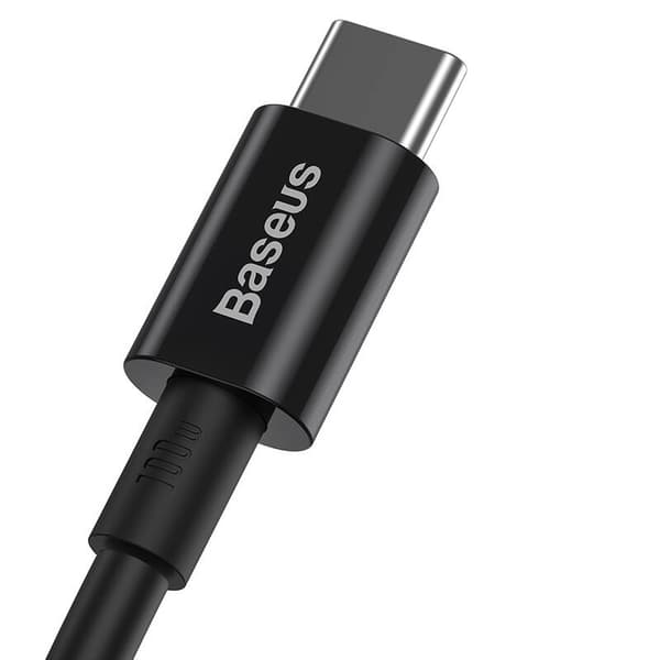 Baseus Superior -sarjan USB-C - USB-C -kaapeli, 100 W, 2 m (musta)