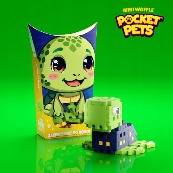 Marioinex Mini Waffle POCKET PETS - SKILDPADDE sæt