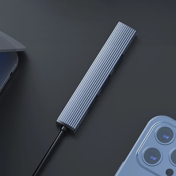 Orico AH-A13 USB-A Hub Dockingstation 1x USB-A 3.0 + 3x USB-A 2.0 - Grå