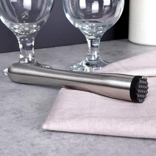 Teräksinen baarmestarin muddler 17,5 cm