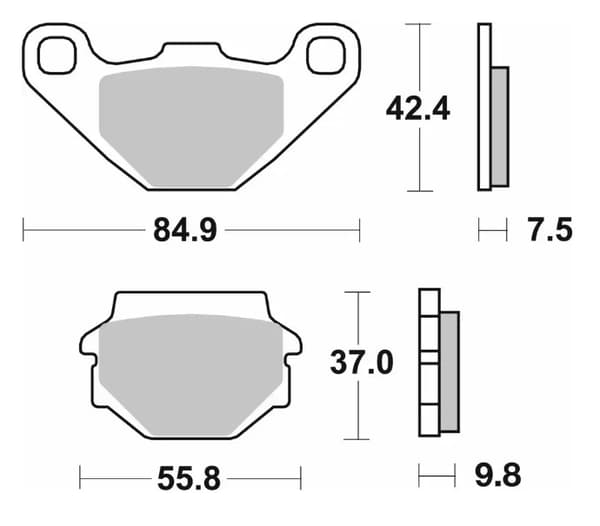 SBS jarrupalat KH067 terrain sintraatti kullanväri