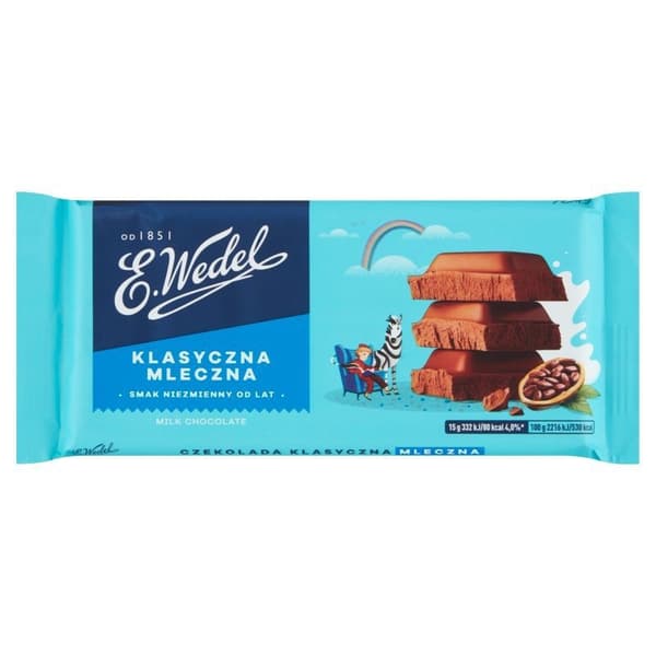 WEDEL KLASSISK MÆLKECHOKOLADE 90G
