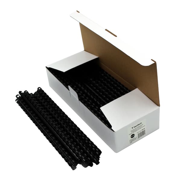 Sorte plastikspiraler 10 mm Verotech VB-110