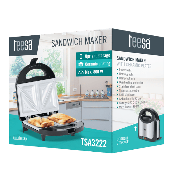 Teesa 800W snabb smörgåsmaskin