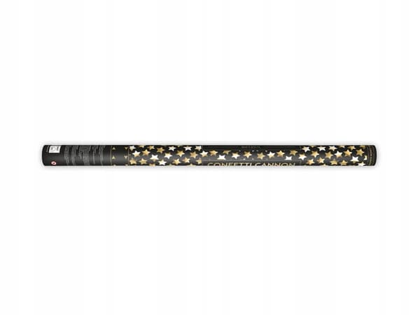 Rör med stjärnor, guld, 80 cm 1 st.