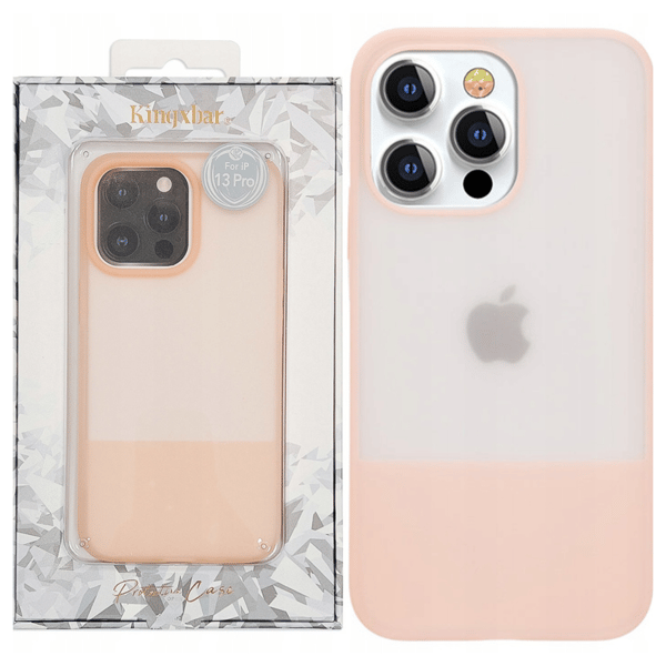 Kingxbar Plain Series Cover til iPhone 13 Pro Max Silikonecover Pink