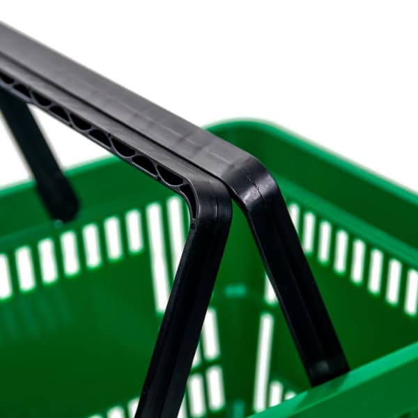 Handlekorg H-22 cm L-30 cm G-43 cm grön 10-pack