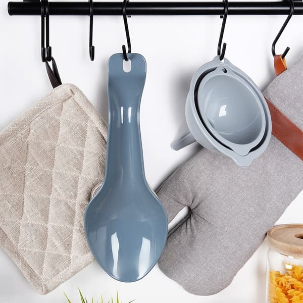 Holder til køkkenkvist og ske grå
